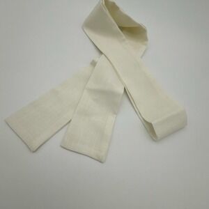 Vintage Mid Century Cream Linen Blend Dress Sash Tie Belt Replacement 60x3